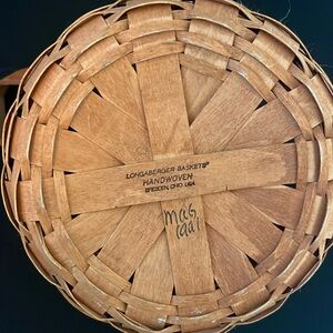 Vintage Longaberger Basket with leather handles